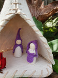 Wooden Gnome Pair Craft Kit